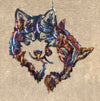 Two Wolves in Love Metal Art (#144)