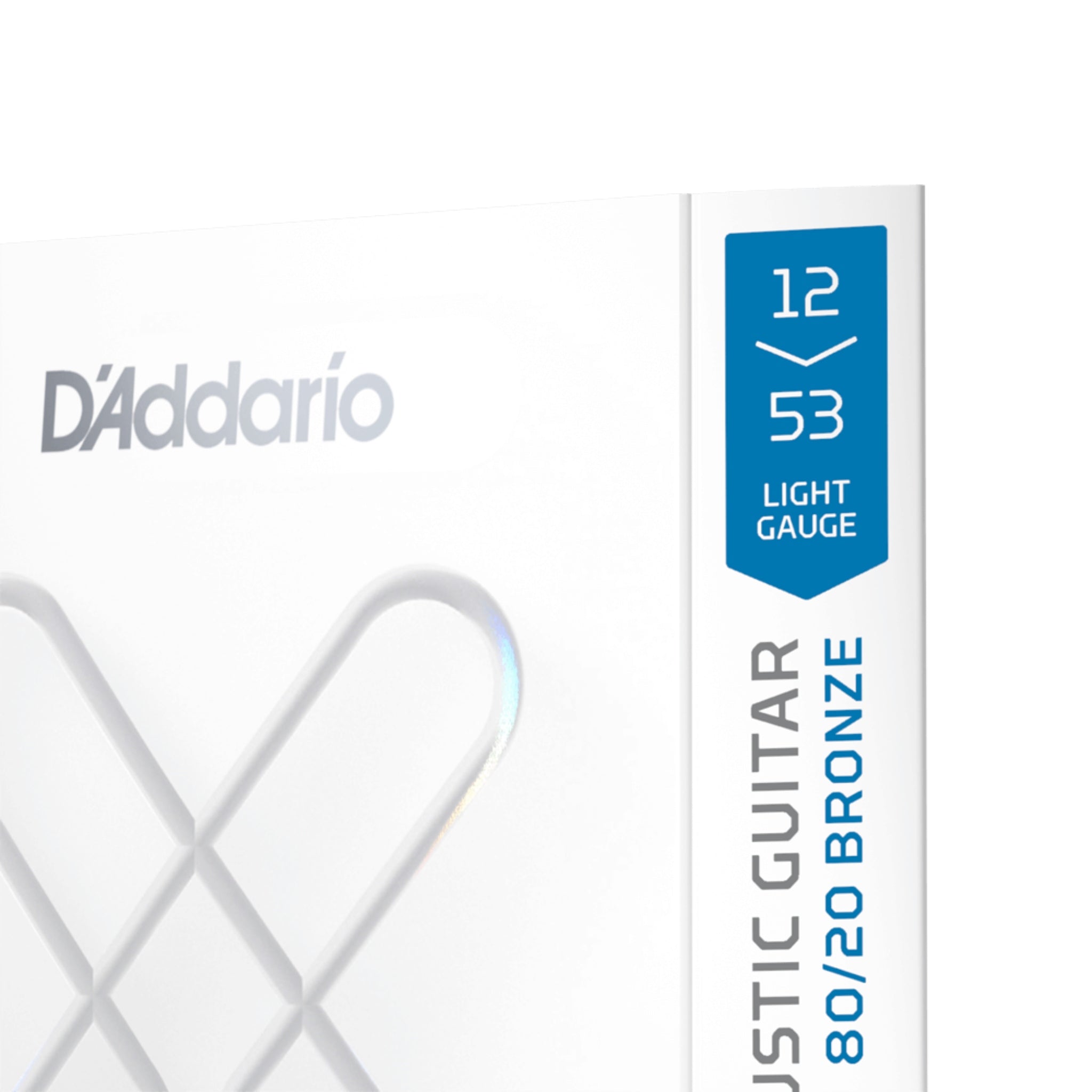 D'Addario XSABR1253 XS 80/20 Bronze Acoustic Guitar Strings Medium (12-53)