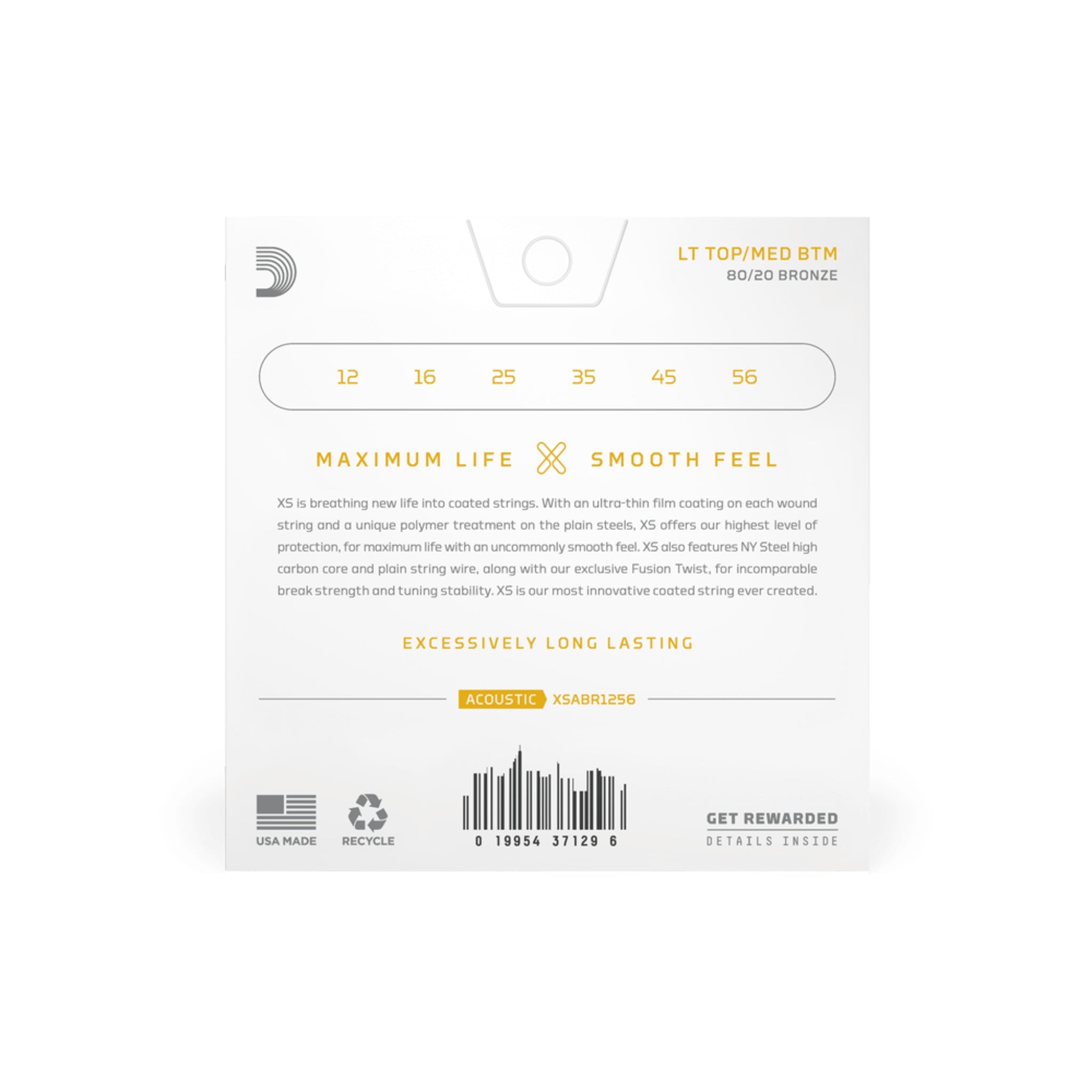 D'Addario XSABR1256 Electric Strings