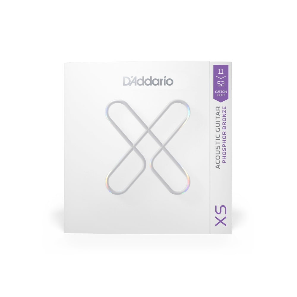 D'Addario XS Phosphor Bronze Acoustic Guitar Strings Custom Light (11-52)