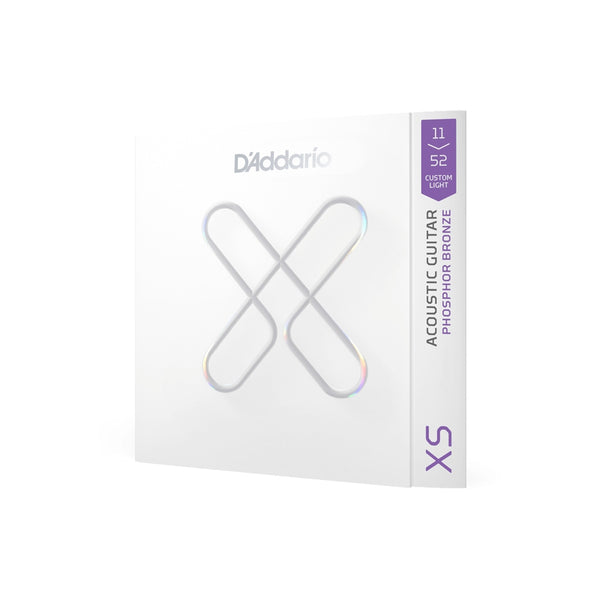 D'Addario XS Phosphor Bronze Acoustic Guitar Strings Custom Light (11-52)