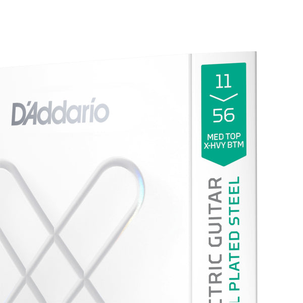 D'Addario XSE1156 Nickel Wound Electric Guitar Strings Medium Top/Heavy Bottom (11-56)