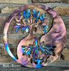 Tree of LIfe / Family Tree with Yin Yang Metal Art Sculpture