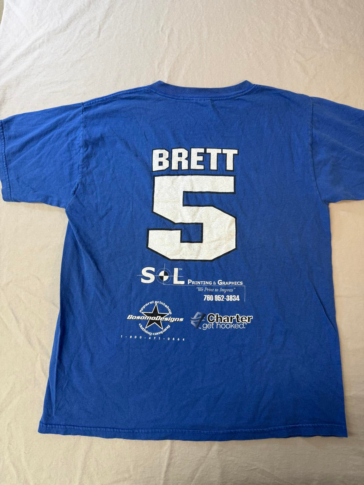 VTG KC Royals George Brett T-shirt Jersey Promo #5 - L