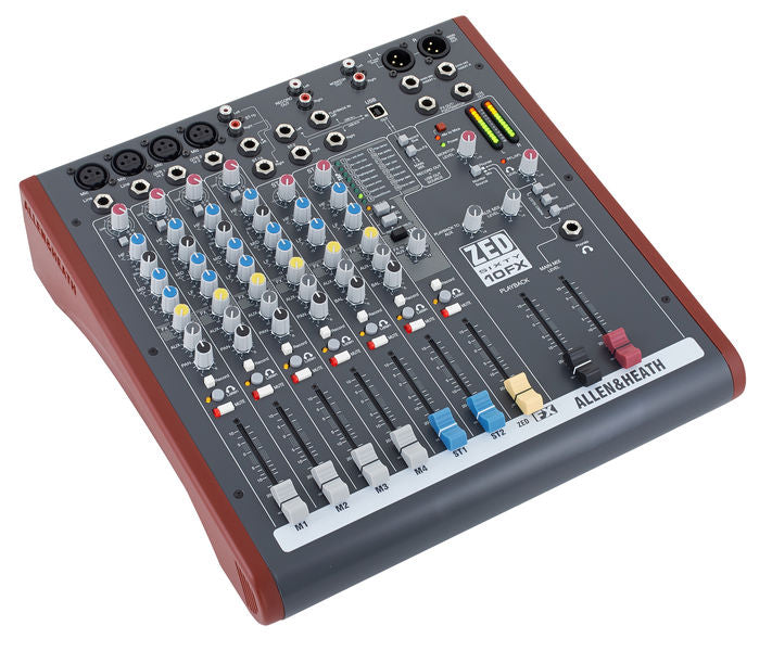 Allen & Heath ZED60-10FX mixer detail