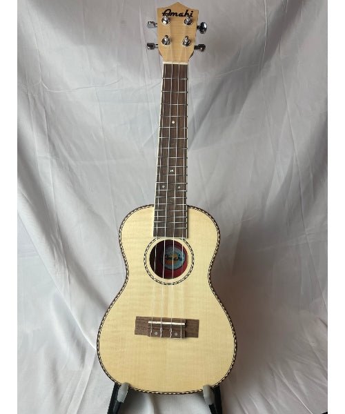 Amahi Ukulele UK550C Amahi Classic Flamed Maple, Concert - El Cajon Guitars and Music