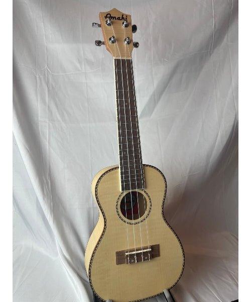 Amahi Ukulele UK550C Amahi Classic Flamed Maple, Concert - El Cajon Guitars and Music