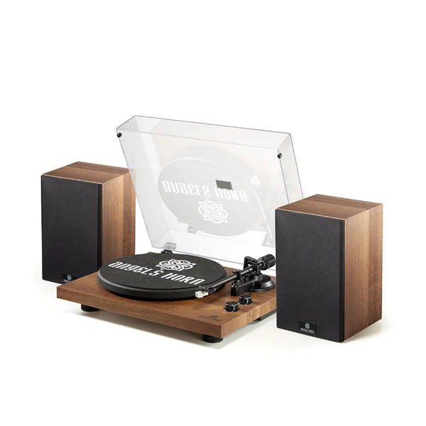 Angels Horn Angels Horn H00501 Hi - Fi Bluetooth Turntable with Stereo Bookshelf Speakers - El Cajon Guitars and Music