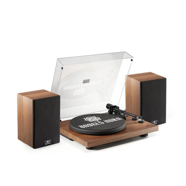 Angels Horn Angels Horn H00501 Hi - Fi Bluetooth Turntable with Stereo Bookshelf Speakers - El Cajon Guitars and Music