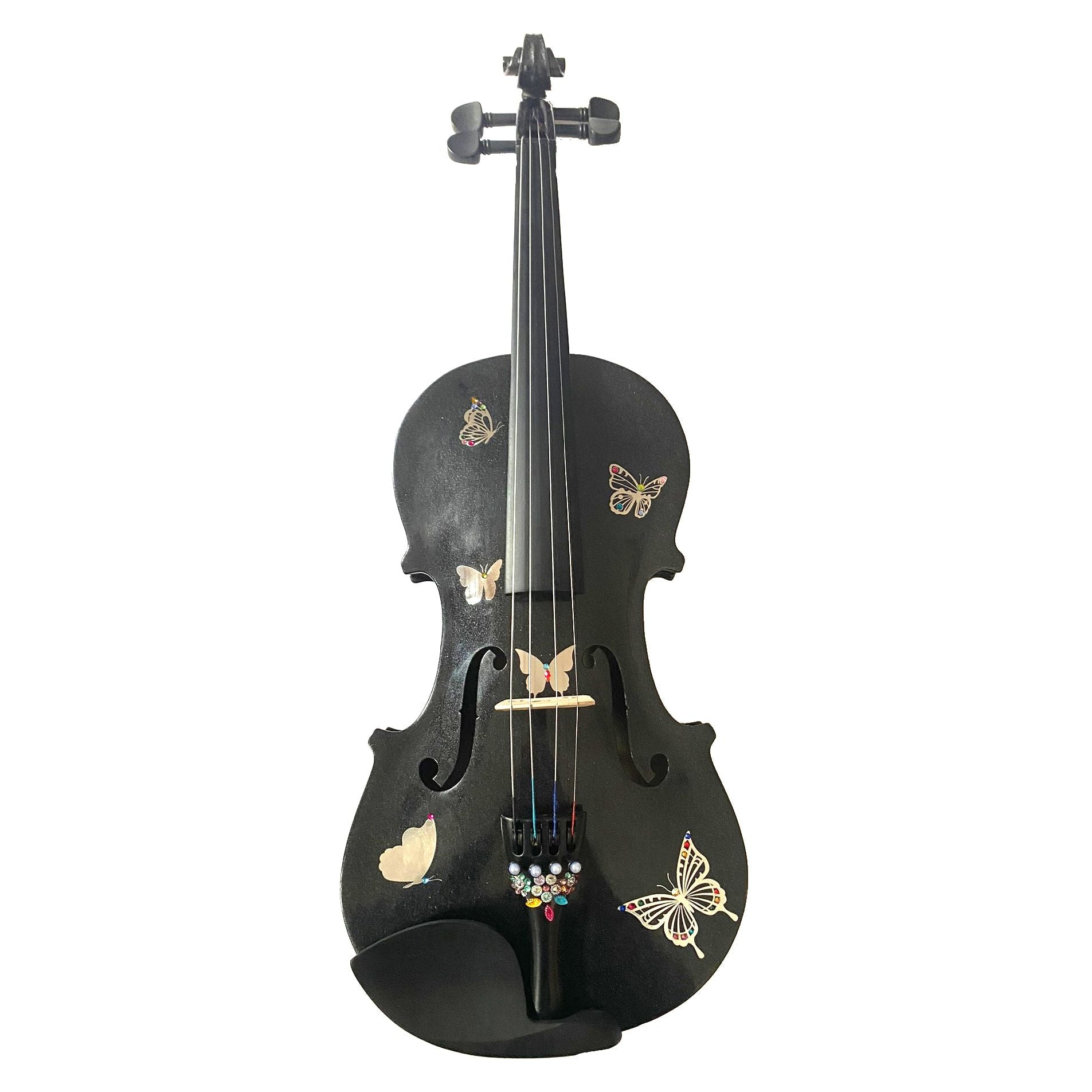 Rozanna's Metallic Butterfly Bling Black Violin Outfit
