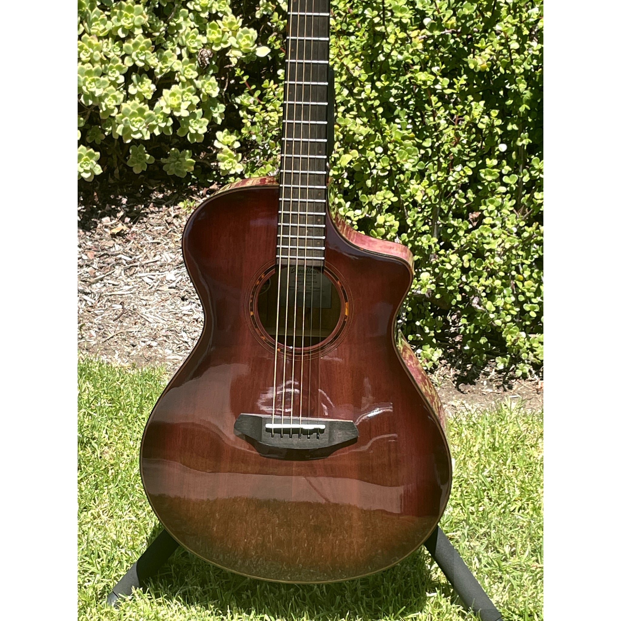 Breedlove Pursuit Exotic S Concert Limited Edition Pinot Burst CE Myrtlewood - Myrtlewood - El Cajon Guitars and Music