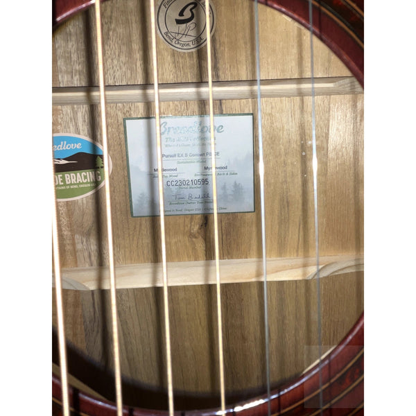 Breedlove Pursuit Exotic S Concert Limited Edition Pinot Burst CE Myrtlewood - Myrtlewood - El Cajon Guitars and Music