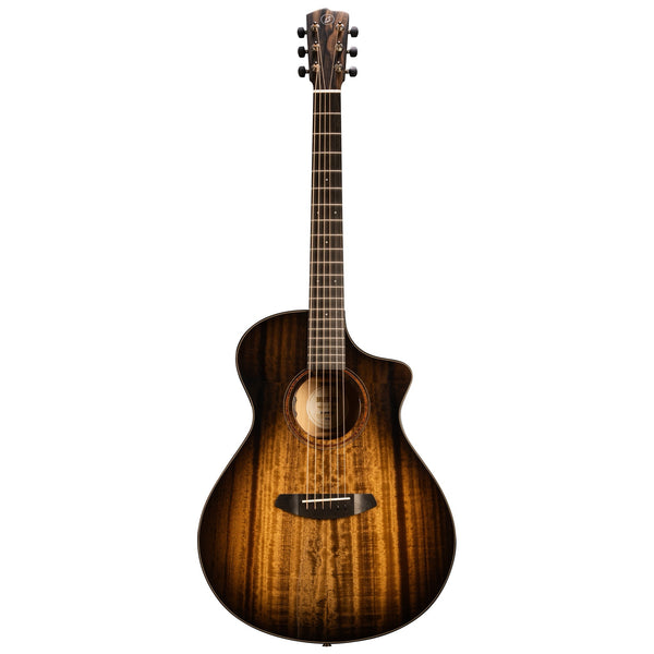Breedlove Roots Concert MYMYce All-Myrtlewood Acoustic-Electric Guitar – Tumalo Honey Burst