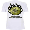 Bring Me The Horizon Mens T-shirt - BMTH Globe on Fire / Flame - Band Tees