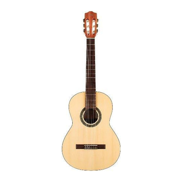 Protégé by Córdoba C1M 3/4 classical guitar in natural finish, full front view standing upright
