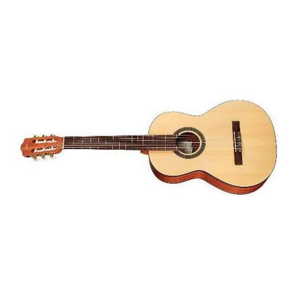Cordoba C1M 3/4 classical guitar in natural finish, full angled front and side view