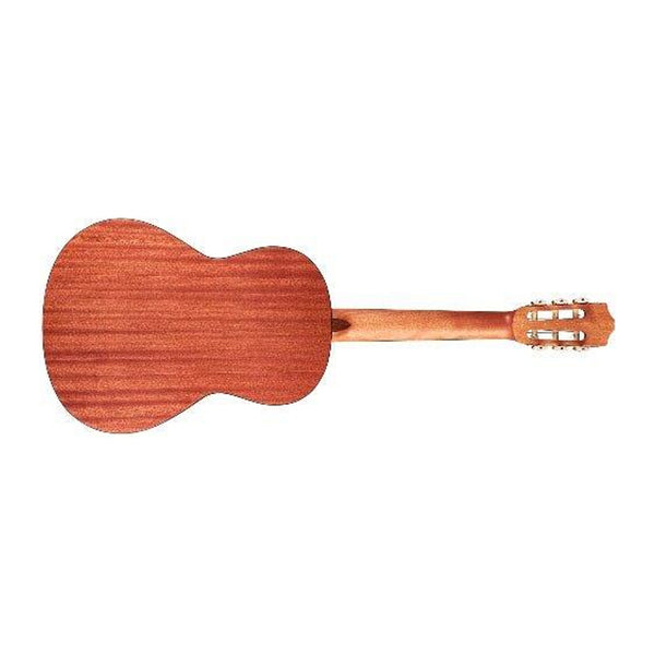 Cordoba C1M 3/4 classical guitar, full rear view of body, neck and headstock