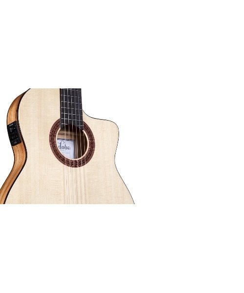 Cordoba C5 - CET Limited Spalted Maple Thin Body Cutaway Classical Acoustic - Electric Nylon String Guitar - El Cajon Guitars and Music