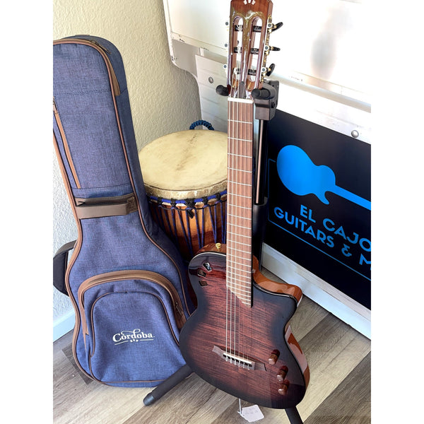 Cordoba Stage Edge Burst Thinbody Nylon Acoustic - Electric Guitar - El Cajon Guitars and Music