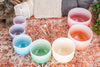 7 Chakra Color Quartz Crystal Singing Bowls Set (8"-14")
