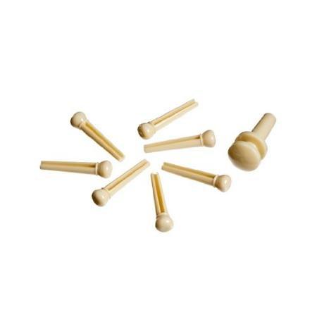 D Addario ABS Bridge/END Pin Set Ivory - El Cajon Guitars and Music