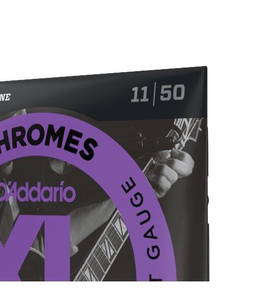 D Addario ECG24 Chromes Flat Wound Electric Guitar Strings Light 11 - 50 - El Cajon Guitars and Music