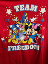 VTG Disney Team Freedom Mickey Mouse Friends Womans