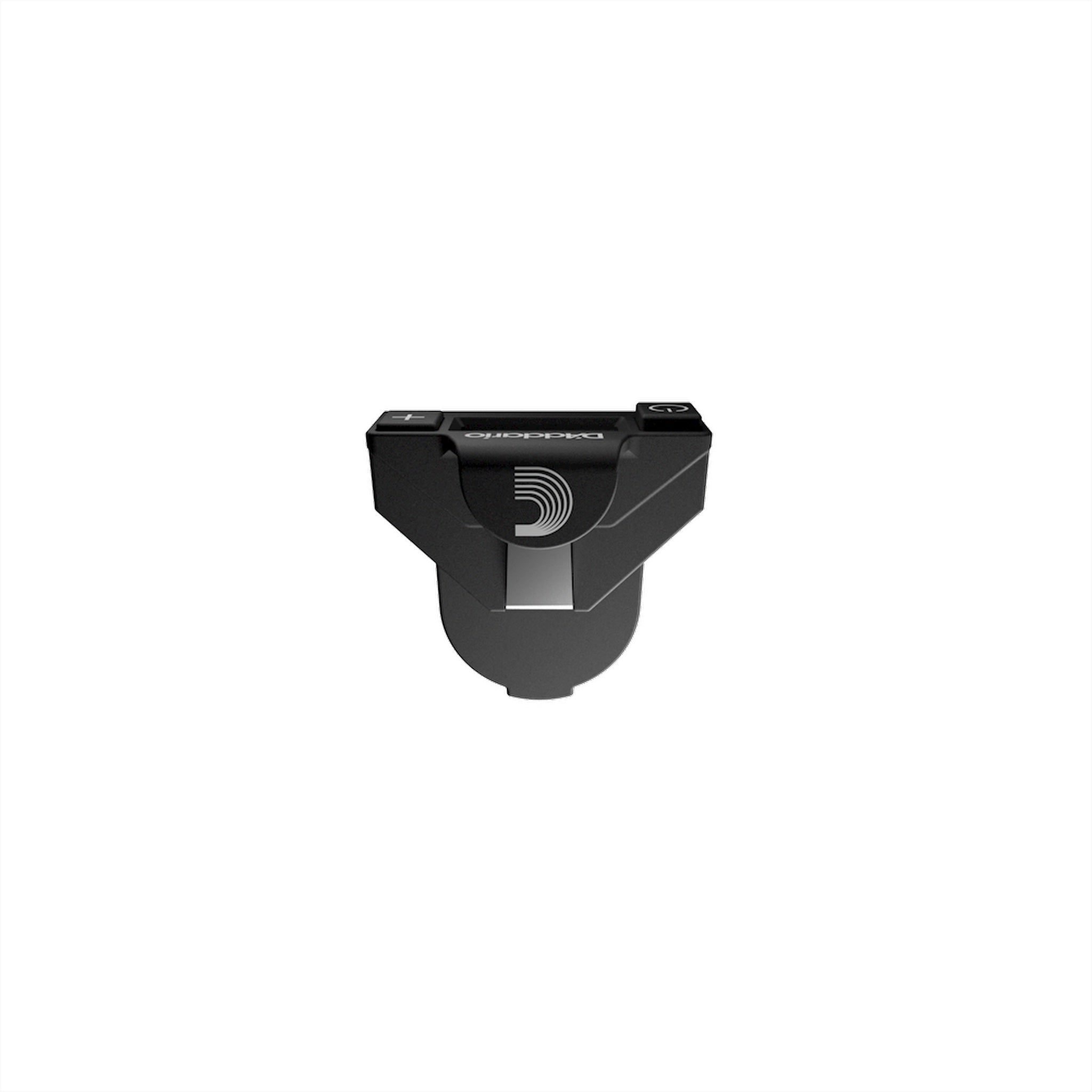 D'Addario PW-CT-15 Micro Soundhole Tuner for Acoustic Guitar clip side shown against a solid white background.