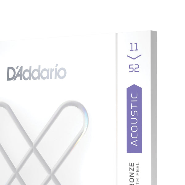 D'Addario 11 - 52 Custom Light, XS Phosphor Bronze Coated Acoustic Guitar Strings - El Cajon Guitars and Music