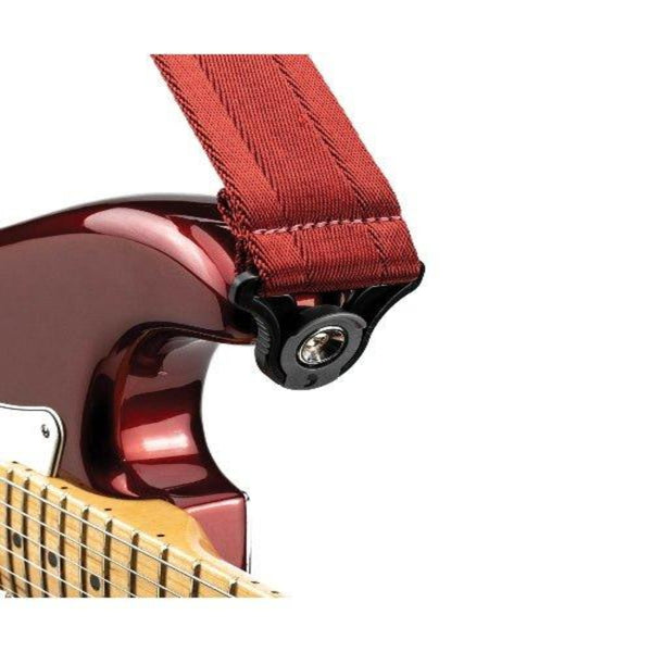 D'Addario Accessories Auto Lock Guitar Strap - Blood Red - El Cajon Guitars and Music