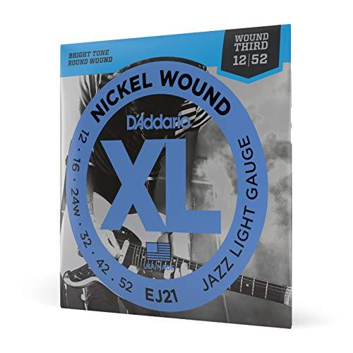 D'Addario Guitar Strings - XL Nickel Electric Guitar Strings - EJ21 - Perfect Intonation, Consistent Feel, Reliable Durability - for 6 String Guitars - El Cajon Guitars and Music