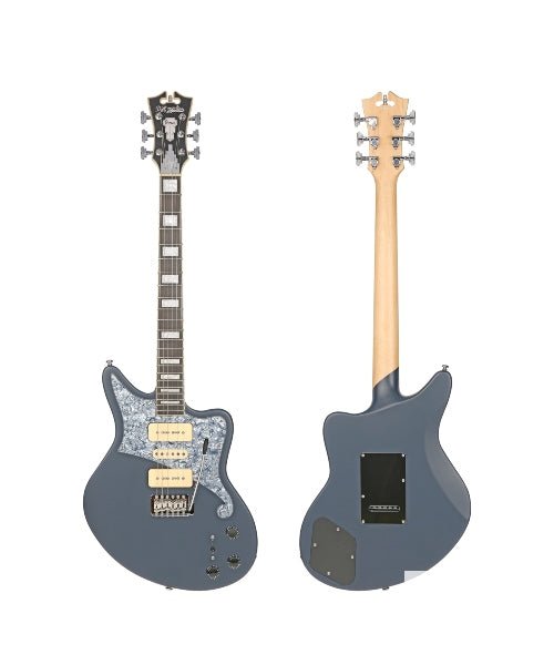 D'Angelico Premier Bob Weir Bedford Solidbody Guitar with Tremolo Matte Stone - El Cajon Guitars and Music