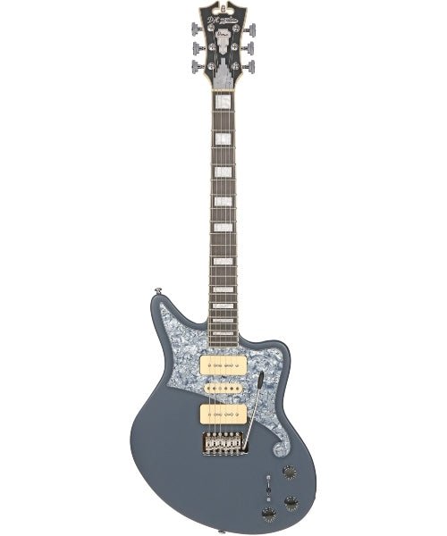 D'Angelico Premier Bob Weir Bedford Solidbody Guitar with Tremolo Matte Stone - El Cajon Guitars and Music