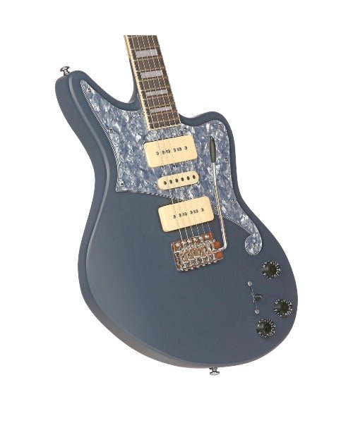 D'Angelico Premier Bob Weir Bedford Solidbody Guitar with Tremolo Matte Stone - El Cajon Guitars and Music