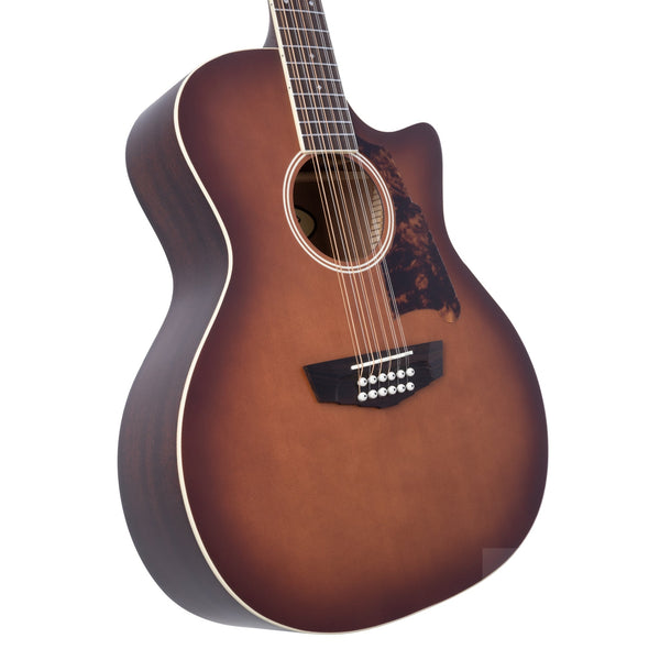 D'Angelico Premier Fulton Grand Auditorium 12 - String CE Caramel Burst - El Cajon Guitars and Music