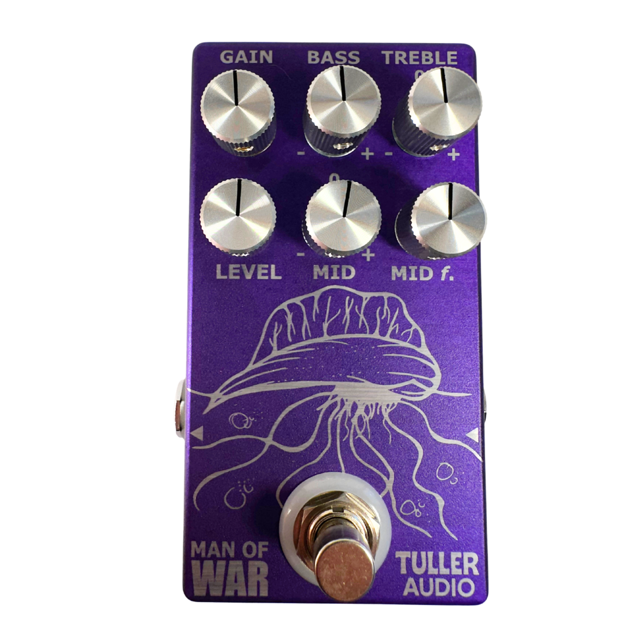 Tuller Audio Man of War Distortion Pedal - top view