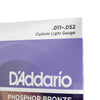 D'Addario Guitar Strings - Phosphor Bronze Acoustic Guitar Strings - EJ26 - Rich, Full Tonal Spectrum - for 6 String Guitars