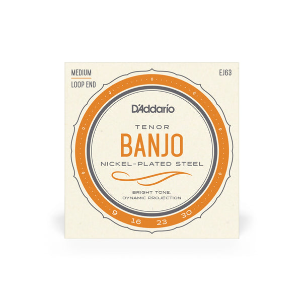 D'Addario Tenor Banjo Strings - 4-String - Nickel 09-30 Medium