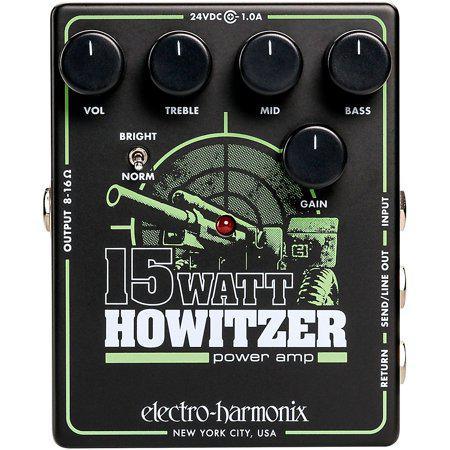 Electro - Harmonix 15Watt Howitzer Guitar Preamp and Power Amp Effects Pedal Black - El Cajon Guitars and Music