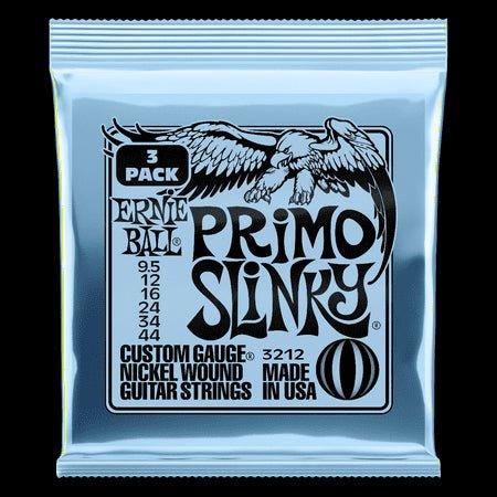 Ernie Ball 3212 3PK Primo Slinky Nickel Wound Electric Guitar Strings 9.5 - 44 - El Cajon Guitars and Music