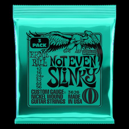 Ernie Ball 3626 3 - Pack Not Even Slinky Nickel Wound Electric Guitar Strings 12 - 56 - El Cajon Guitars and Music