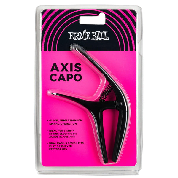 Ernie Ball Axis Dual Radius Capo - Black - El Cajon Guitars and Music