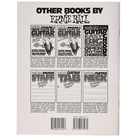 Ernie Ball Bass Tab Writing Paper (P07022) - El Cajon Guitars and Music