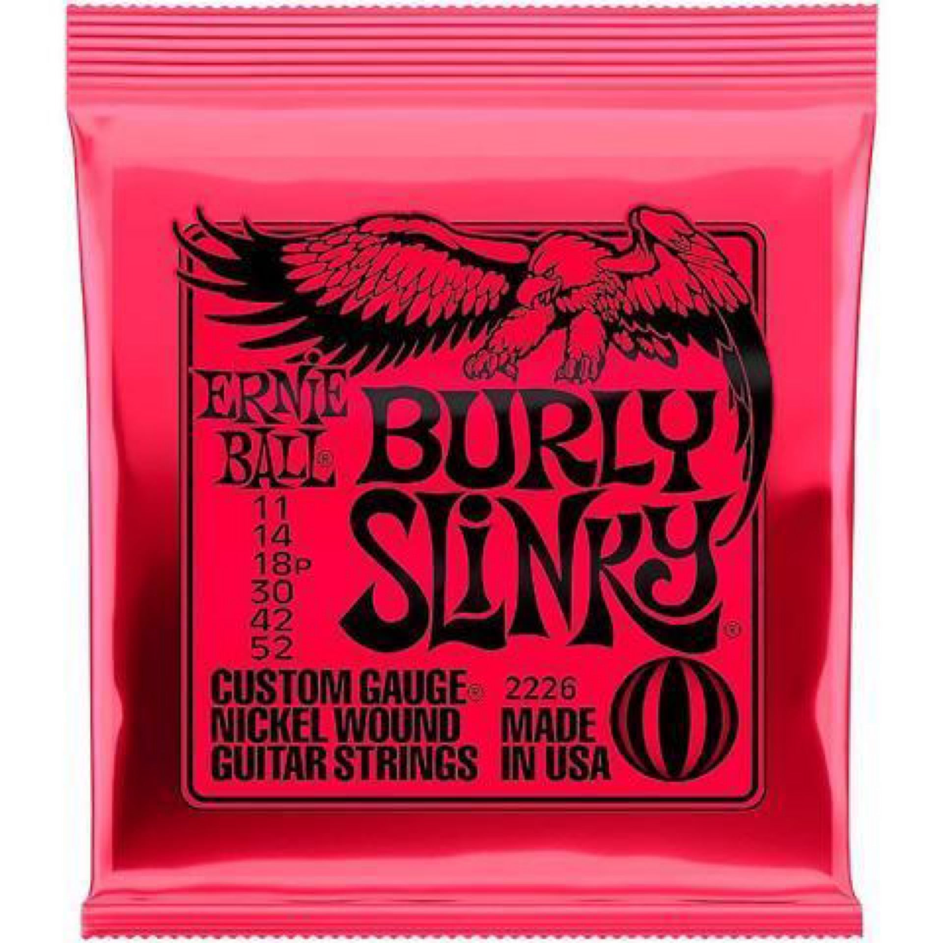 Ernie Ball Burly Slinky Nickelwound Electric Guitar Strings 11 - 52 Gauge - El Cajon Guitars and Music