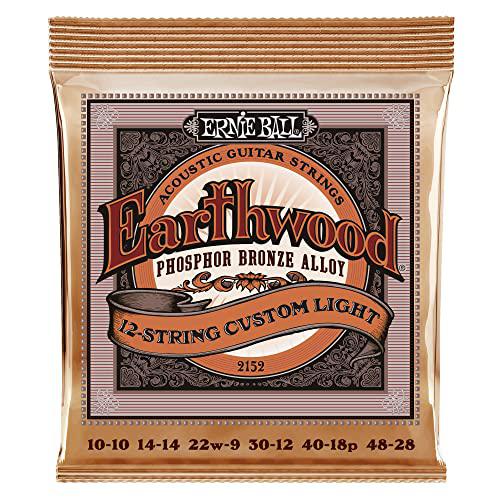 Ernie Ball Earthwood 12 - String Custom Light Phosphor Bronze Acoustic Guitar Strings - El Cajon Guitars and Music