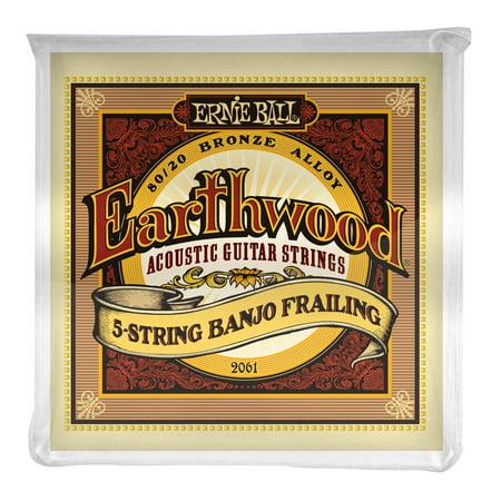 Ernie Ball Earthwood 5 - String Frailing 80/20 Bronze Banjo Strings - El Cajon Guitars and Music