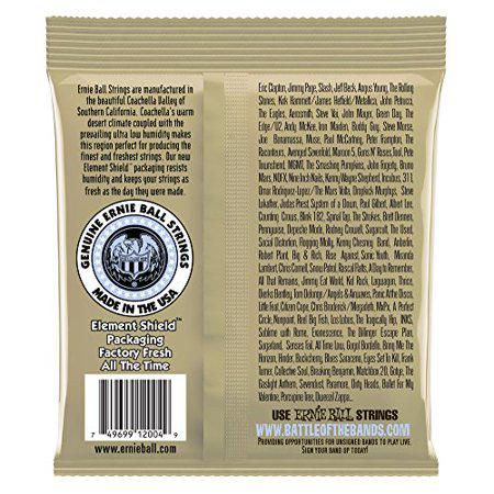 Ernie Ball Earthwood Light 80/20 Bronze Acoustic Guitar Strings - P02004 - El Cajon Guitars and Music