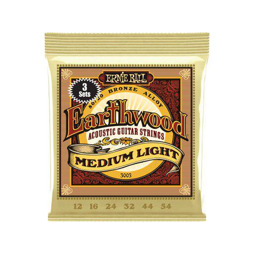 Ernie Ball Earthwood Medium Light 80/20 Bronze Acoustic Guitar Strings Pack - El Cajon Guitars and Music