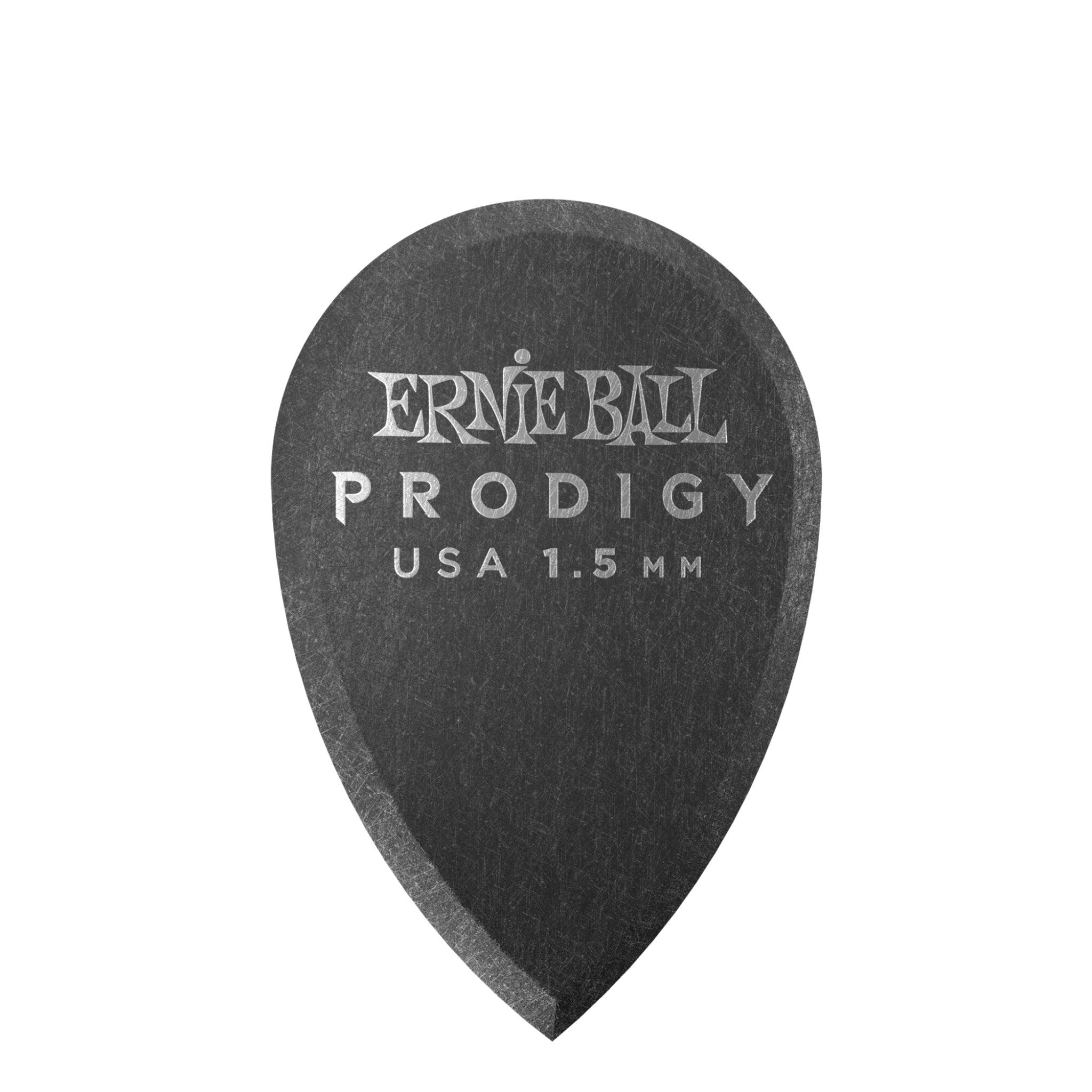 Ernie Ball Guitar Picks - Teardrop 1.5MM Black - 6 PACK - El Cajon Guitars and Music