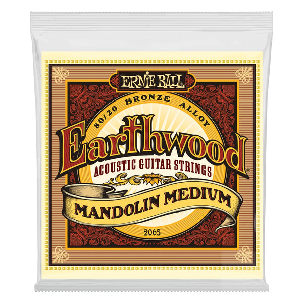 Ernie Ball Mandolin Strings Medium Earthwood 80/20 Bronze Loop End Mandolin Strings 10 - 36 Gauge P02065 - El Cajon Guitars and Music